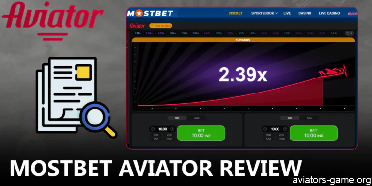 The key features of Mostbet Aviator in India